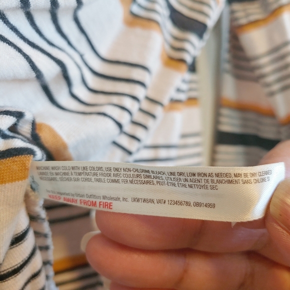 Free People Breaker Striped Tunic Sz S Summer Cover Up Casual Vacation - Picture 10 of 11